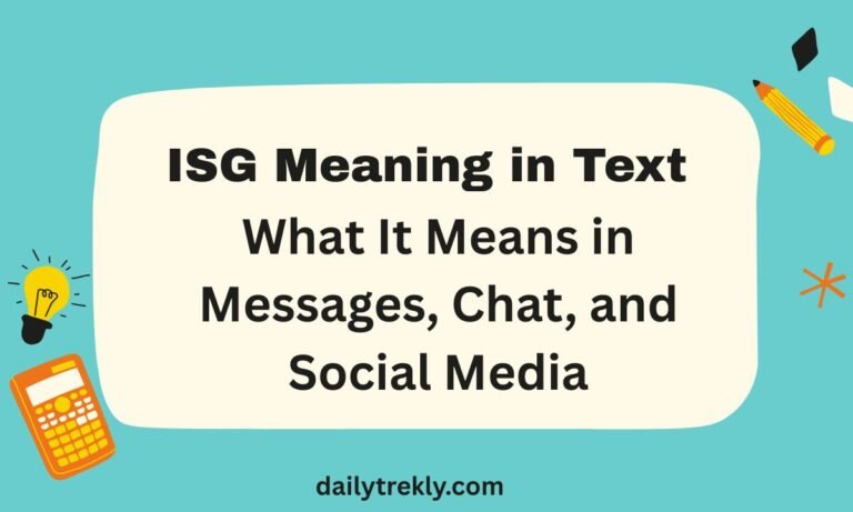 ISG Meaning in Text