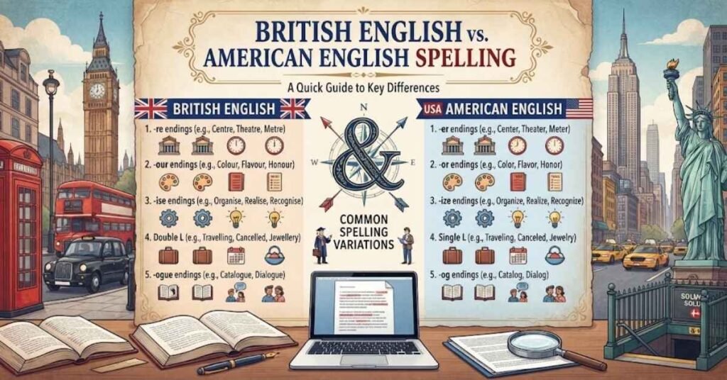 British English vs American English Spelling