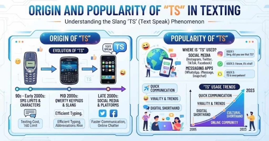 Origin and Popularity of TS in Texting