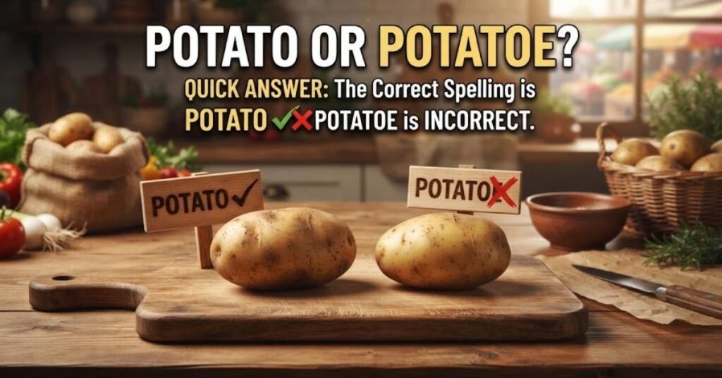 Potato or Potatoe – Quick Answer