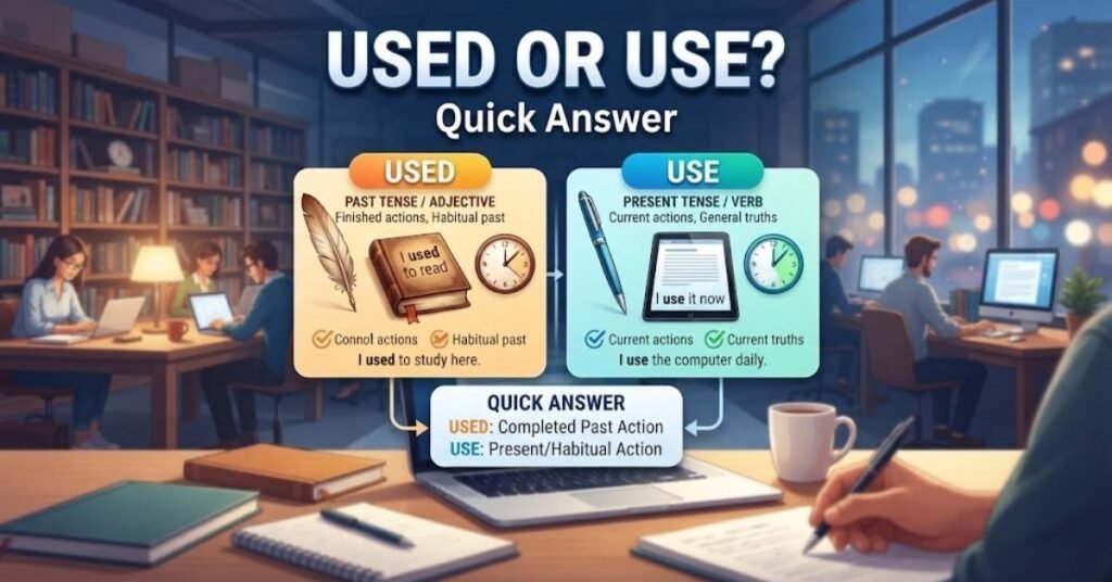 Used or Use – Quick Answer