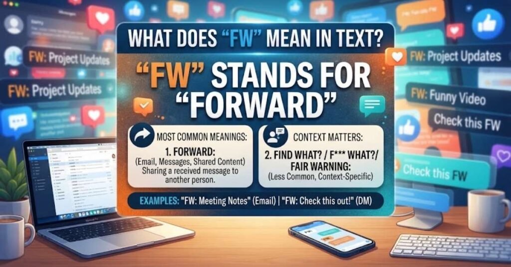 What Does "FW" Mean in Text?