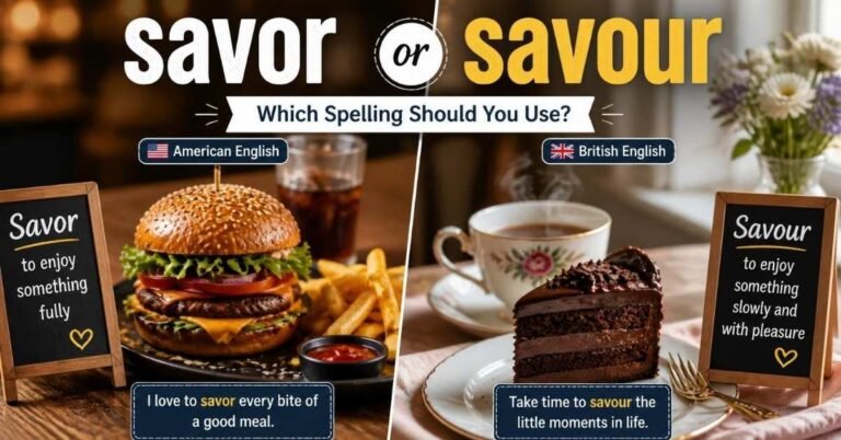 savor or savour