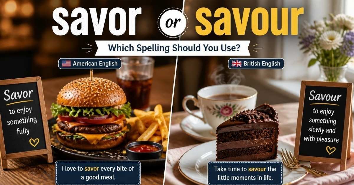 savor or savour
